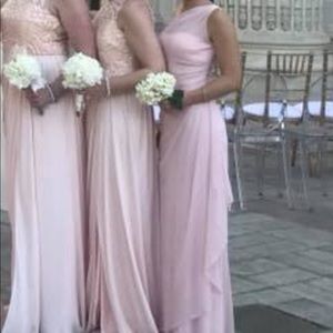 Light pink one shoulder dress size 0